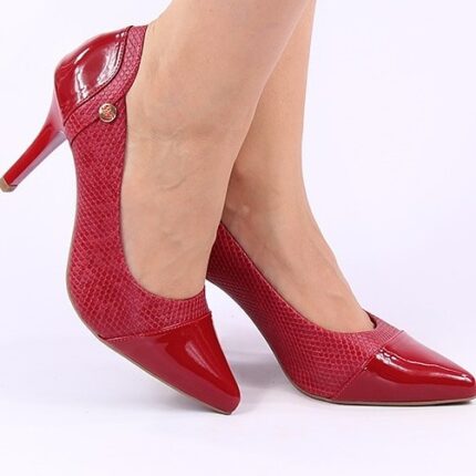 Scarpin Salto Alto SNAKE Vermelho