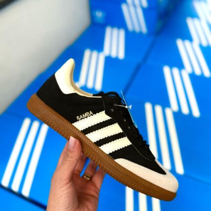 Adidas Samba Preto com Off bege Linha Premium