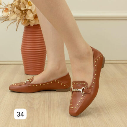 Mocassin Analice Napa Caramelo